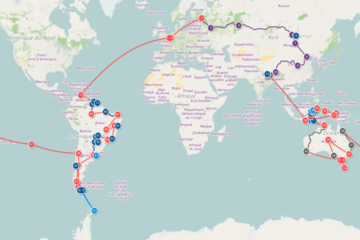 Notre itinéraire de Tour du Monde